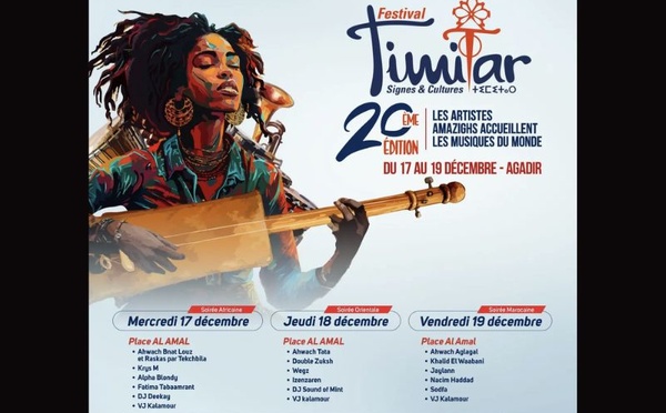 Agadir accueille la 20ᵉ édition du Festival Timitar 