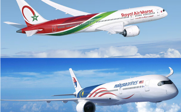 Connectivité aérienne : Royal Air Maroc et Malaysia Airlines concluent un accord de partage de codes