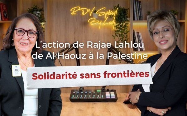 Solidarité sans frontières : L’action de Rajae Lahlou de Al Haouz à la Palestine
