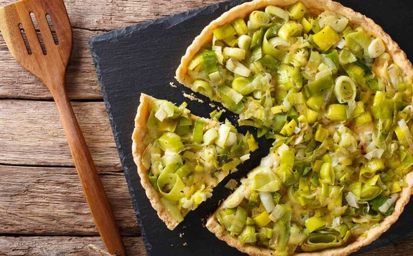 Fondante et irrésistible : tarte poireaux fondants et chèvre frais