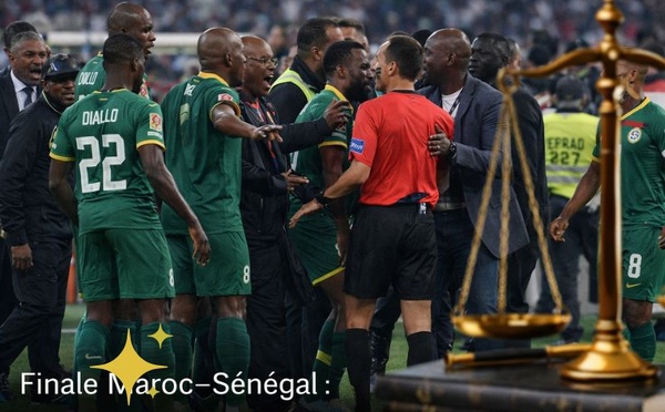 ​Finale Maroc–Sénégal : quand un match bascule du terrain vers le droit