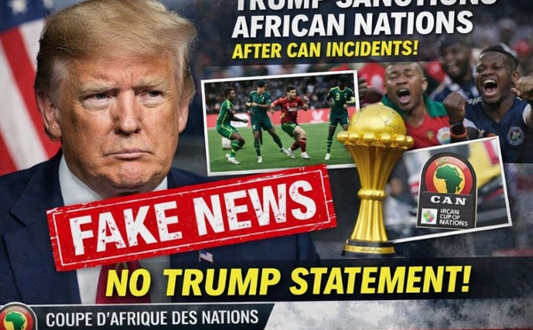 ​Non, Donald Trump n’a fait aucune déclaration sur les incidents de la CAN 