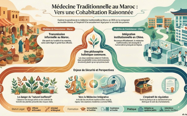 Infographie : Médecine traditionnelle, Maroc vs Chine !