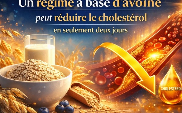 Un régime à base d’avoine peut réduire le cholestérol en seulement deux jours.