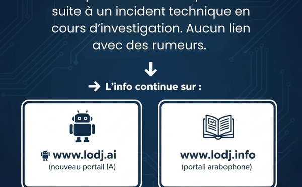 ​🚨 INFORMATION IMPORTANTE À NOS LECTEURS : L’info continue sur lodj.ai et lodj.info 🚨