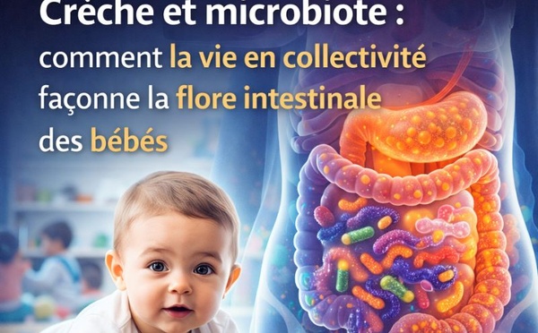 Crèche et microbiote : comment la vie en collectivité façonne la flore intestinale des bébés