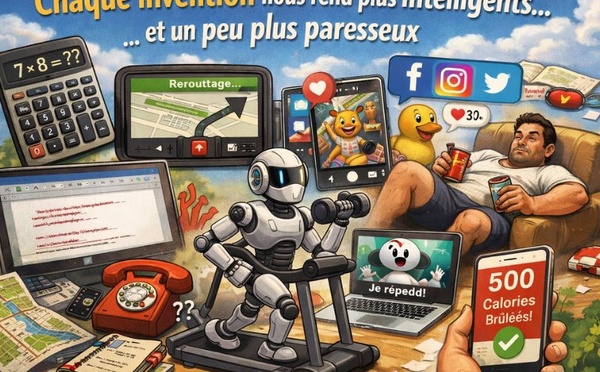 Quand la technologie nous simplifie la vie…mais un peu trop paresseux sinon plus bête