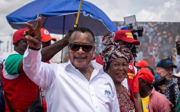 Sassou Nguesso rempile avec 94,82 % des voix