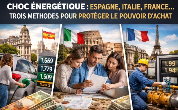 Choc énergétique : Espagne, Italie, France… trois méthodes pour protéger le pouvoir d’achat