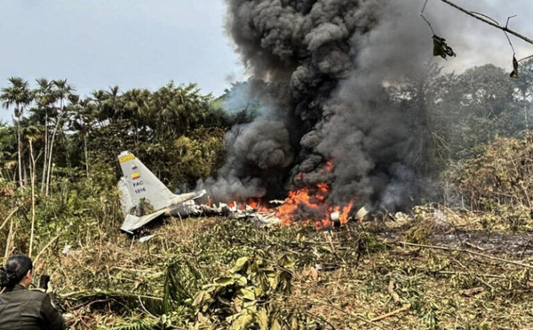 Colombie : le crash d’un avion militaire fait au moins 66 morts dans le sud du pays