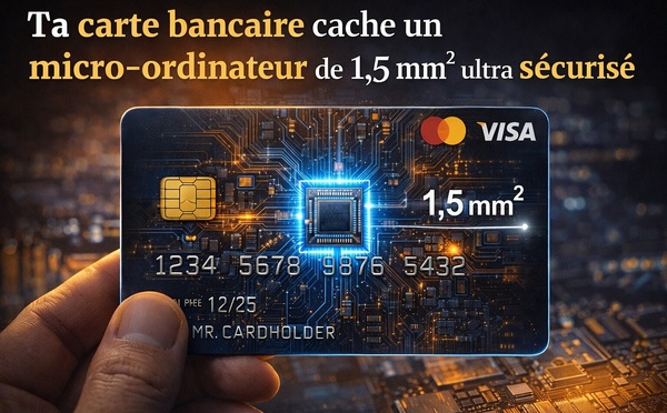 Ta carte bancaire cache un micro-ordinateur de 1,5 mm² ultra sécurisé