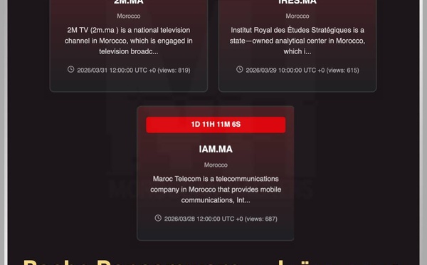 ​ Alerte info — Le groupe Bashe (APT73/Eraleig) revendique le piratage de 2M, d’IAM et de l’IRES