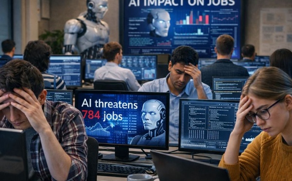 IA : 784 métiers sous pression, les professions du numérique en première ligne