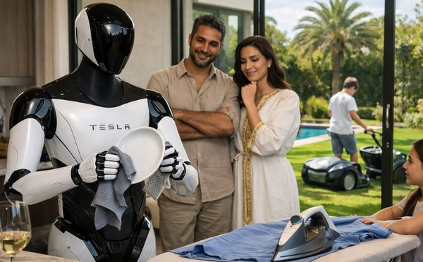 Casablanca premium attend le robot domestique de Tesla et fait déjà fantasmer les salons huppés