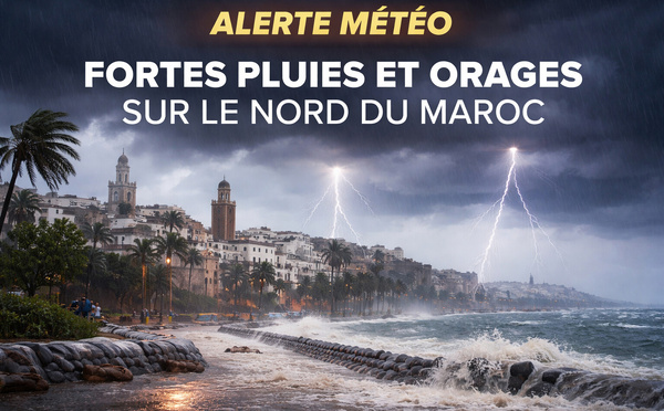 ​Note météo – Maroc : fortes pluies attendues sur le nord du pays dès ce samedi