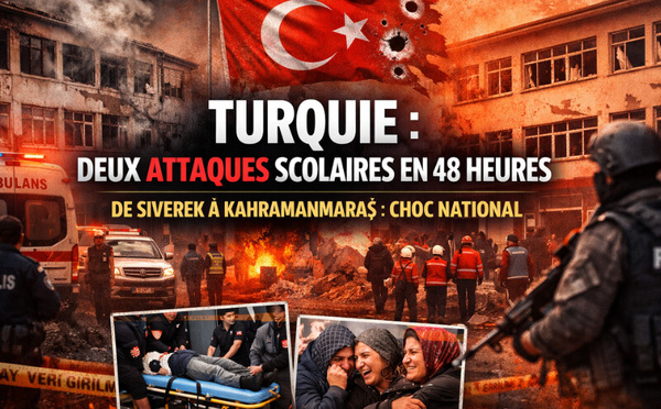 Turquie : deux attaques scolaires en 48 heures, de Siverek à Kahramanmaraş, le choc national.