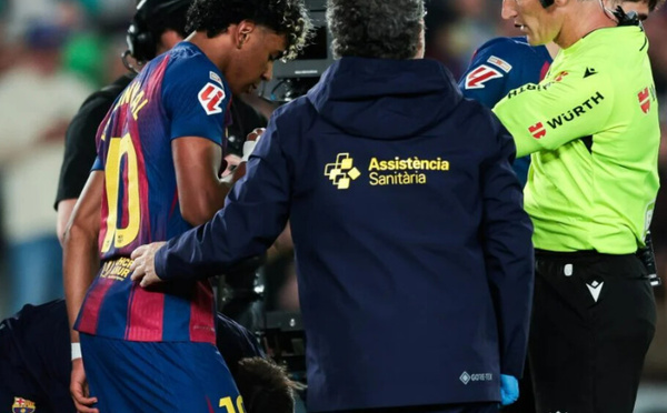 Coup dur pour le Barça : Lamine Yamal sort sur blessure après son but