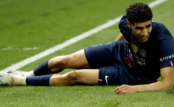 PSG : inquiétude autour d’Achraf Hakimi après sa blessure face au Bayern
