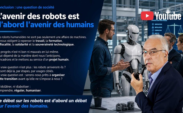 [Vidéo] : Robots humanoïdes et emploi : sommes-nous prêts pour 2030 ?