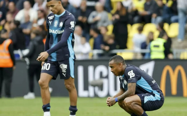 L’OM s’éloigne de la Ligue des champions après sa défaite à Nantes