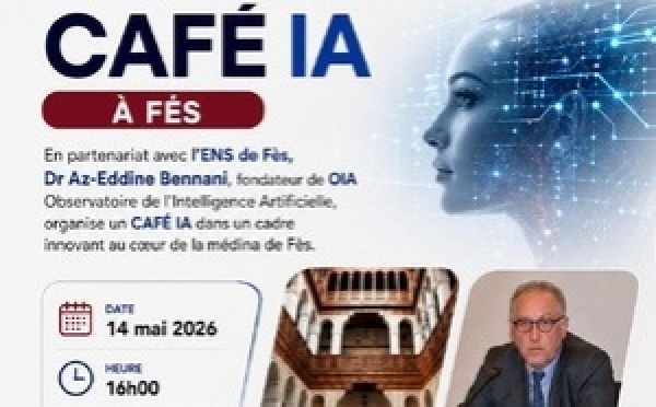 ​Café IA à Fès : l’intelligence artificielle s’invite au cœur de la médina