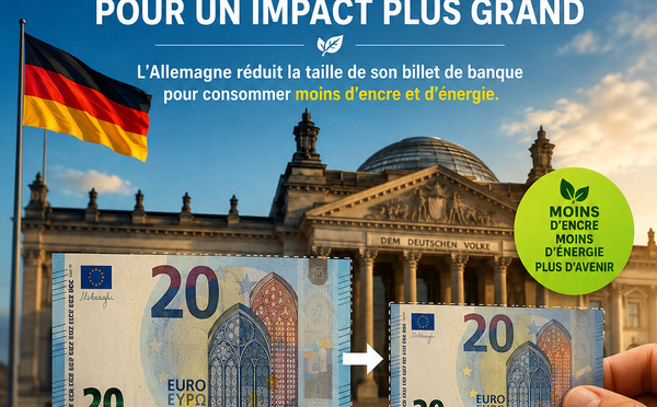 L’Allemagne réduit la taille de son billet de banque pour consommer moins d’encre et d’énergie