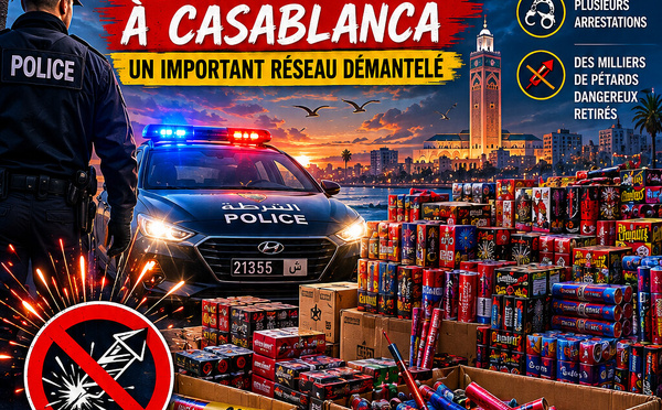 Achoura: près de 3 millions de pétards saisis à Casablanca, un important réseau démantelé