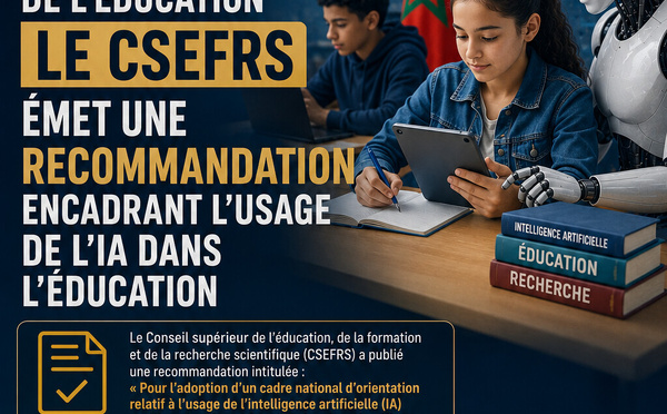 Le CSEFRS émet une recommandation encadrant l’usage de l’IA dans l'éducation.
