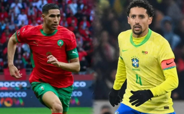 Maroc-Brésil : Hakimi et Marquinhos, amis au PSG, rivaux le temps d’un Mondial
