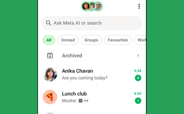 WhatsApp teste les aperçus de Statuts au Maroc