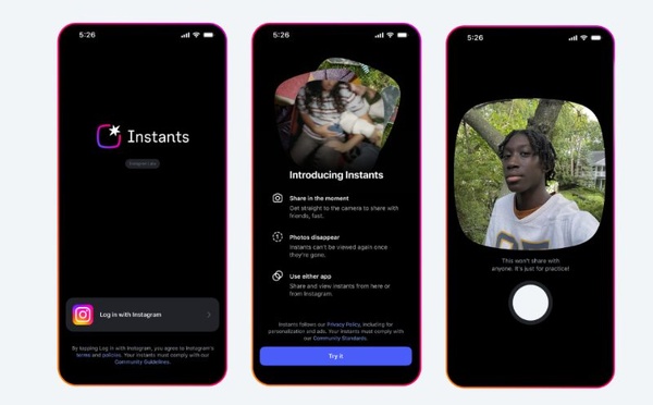 Instagram lance “Instants”, une nouvelle fonctionnalité de photos éphémères dans les messages privés