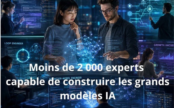 Moins de 2 000 experts capable de construire les grands modèles IA