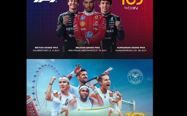 TOD by beIN mise sur Wimbledon, la Formule 1 et la Coupe du monde pour un mois de juillet riche en sport