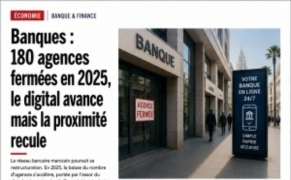 Banques : 180 agences fermées en 2025, le digital avance mais la proximité recule