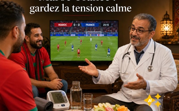 Maroc-France : ces gestes simples pour éviter que votre tension ne joue les prolongations ce soir