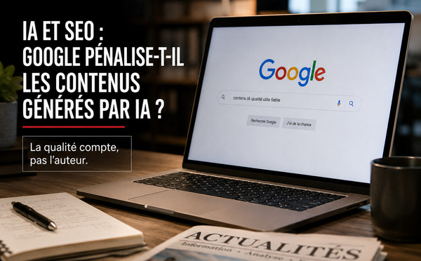 Le vrai risque n’est pas l’IA, mais la médiocrité : Google juge la qualité, pas l’auteur