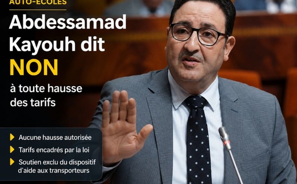 Auto-écoles : Abdessamad Kayouh dit non à toute hausse des tarifs