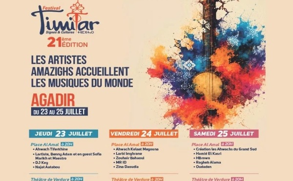 Festival Timitar 2026 : Agadir au rythme des musiques du monde et de la culture amazighe