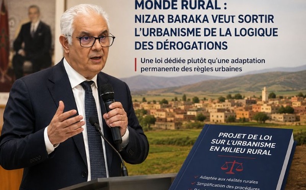 Monde rural : Nizar Baraka veut sortir l’urbanisme de la logique des dérogations