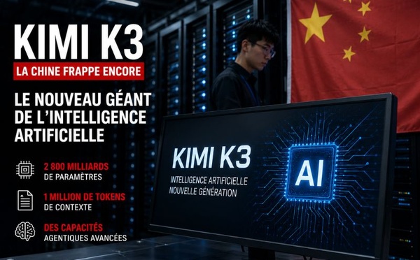 Kimi K3 : le nouveau géant chinois de l'intelligence artificielle qui bouscule l'ordre mondial