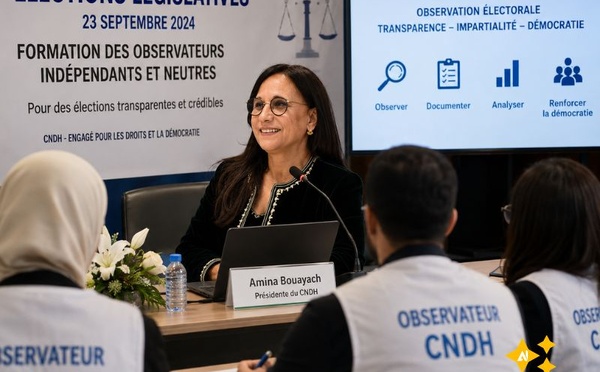 Législatives : le CNDH forme ses observateurs et place l’intelligence artificielle sous surveillance