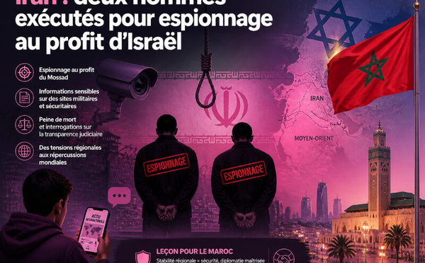Iran : deux hommes exécutés pour espionnage au profit d’Israël