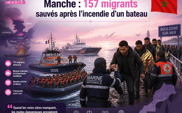 Manche : 157 migrants sauvés après l’incendie d’un bateau