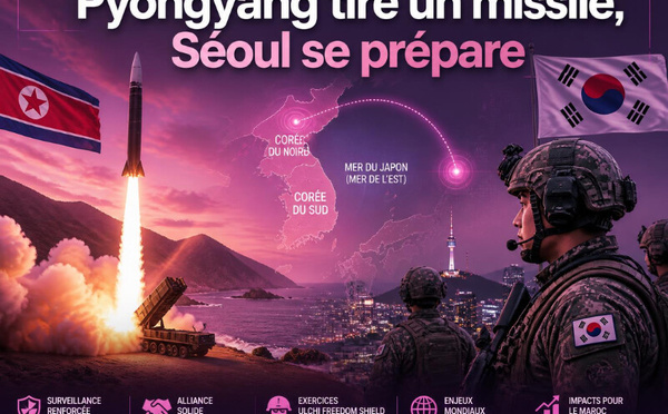 Pyongyang tire un missile, Séoul se prépare