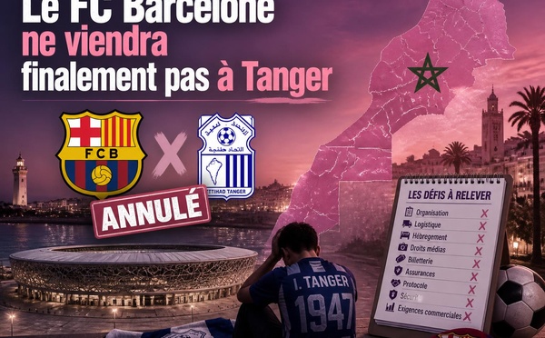 Le FC Barcelone ne viendra finalement pas à Tanger