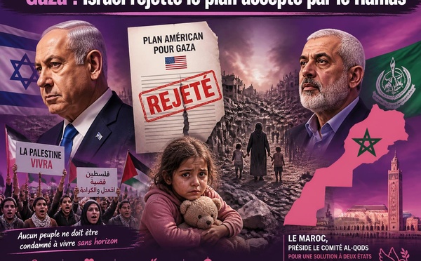 Gaza : Israël rejette le plan accepté par le Hamas