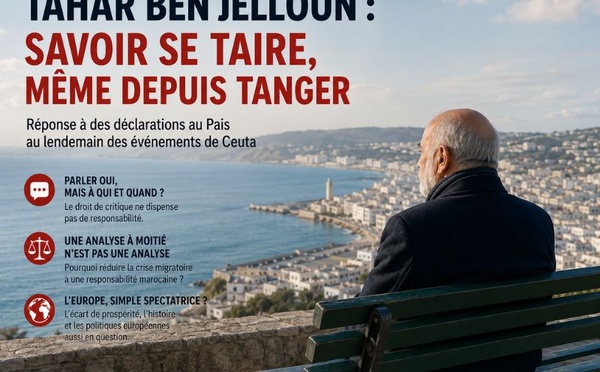 Tahar Ben Jelloun : savoir se taire, même depuis Tanger