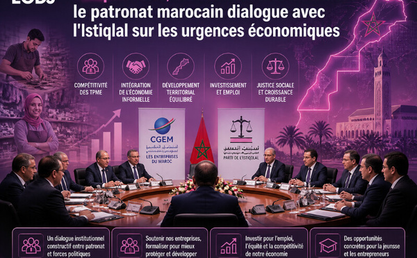 [vidéo] : Compétitivité, TPME et secteur informel : le patronat marocain dialogue avec l'Istiqlal sur les urgences économiques