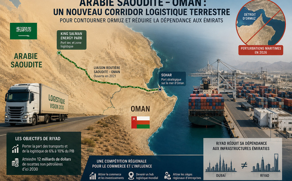 Arabie saoudite–Oman : derrière le contournement d’Ormuz, Riyad contourne aussi Dubaï