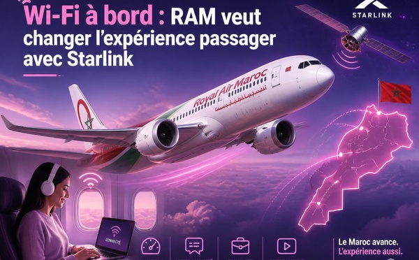 Wi-Fi à bord : RAM veut changer l’expérience passager avec Starlink